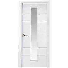 Puerta interior vidriera LACADA BLANCA P4R-V1