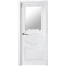 Puerta interior LACADA BLANCA vidriera P620-V1