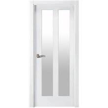Puerta interior LACADA BLANCA vidriera PL200-V2