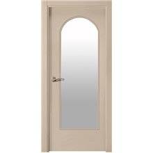 Puerta interior LACADA CREMA vidriera PL-202-V1