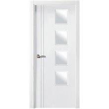 Puerta interior vidriera LACADA BLANCA PL-207-V4