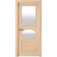 Puerta interior LACADA CREMA vidriera UR130-2VX