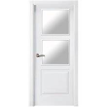Puerta interior LACADA BLANCA vidriera PL-217-V2