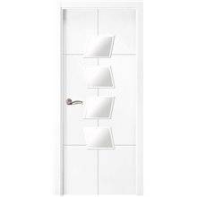 Puerta interior vidriera LACADA BLANCA Polar-V4