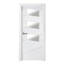Puerta interior vidriera LACADA BLANCA PL-3100-V3