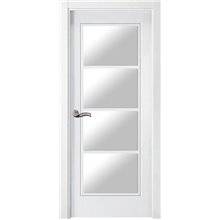 Puerta interior vidriera LACADA BLANCA Rubi-V4-blanco
