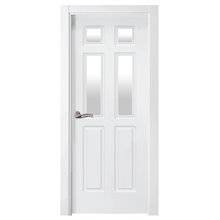 Puerta interior LACADA BLANCA vidriera P16-V4