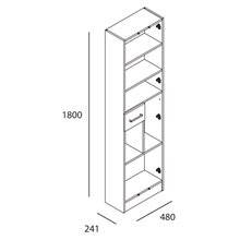 Mueble auxiliar pilar Motril blanco 3P/1C SALGAR