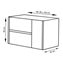 Mueble con lavabo Blanco brillo &Iacute;taca TEGLER