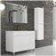 Mueble con lavabo Blanco brillo &Iacute;squia TEGLER
