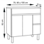 Mueble con lavabo Blanco brillo &Iacute;squia TEGLER