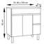 Mueble con lavabo Roble Smoky &Iacute;squia TEGLER