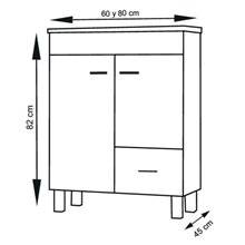 Mueble con lavabo Roble Smoky Samos TEGLER