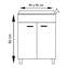 Mueble con lavabo Blanco brillo ECO TEGLER