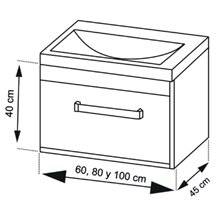 Mueble con lavabo Blanco brillo Florencia TEGLER