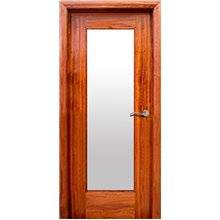 Puerta interior RUSTICA con vidriera PM-3300-V