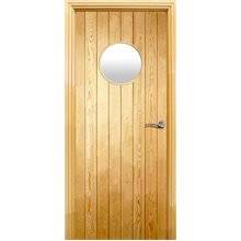 Puerta interior RUSTICA vidriera PM-3400-V
