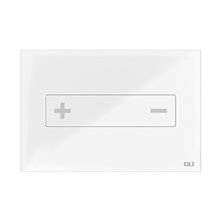 Placa pulsadora Oceanía mec vidrio blanco OLI