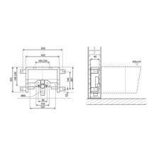 Bastidor para bidé Simflex OLI