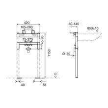 Bastidor para lavabo ECO Sanitarblock OLI