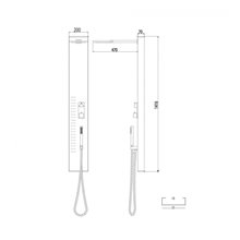 Columna de ducha monomando Victoria Inox de GME