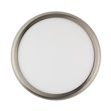 Plafón LED techo redondo Ø30x4cm 24W plateado