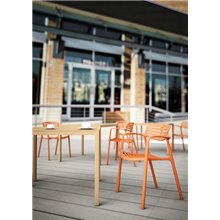 Set de 2 sillas naranja Toledo Aire Resol