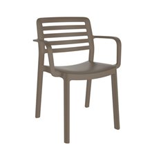 Silla con brazos blanca WIND de Resol