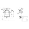 Soporte con cisterna Basic Tank bajo ventana Roca