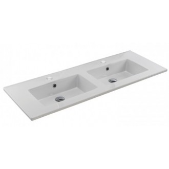 Lavabo sobreencimera doble &Aacute;rea Unisan 