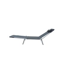 Tumbona Plegable Negro Outsunny