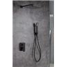 Conjunto de ducha Imex Negro Dublin