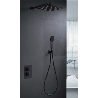 Conjunto de ducha Imex Negro Cies