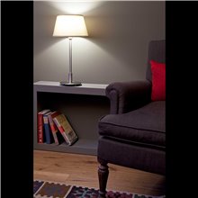 Lámpara sobremesa beige MITIC 60W Faro