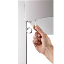 Lámpara pie aluminio y gris STAND UP 20W Faro