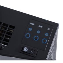 Chimenea eléctrica de pared negra Homcom