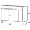 Mueble de ba&ntilde;o Nilo Futurba&ntilde;o