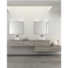 Mueble de baño modular con 2 lavabos cerámicos 280cm Vida Royo