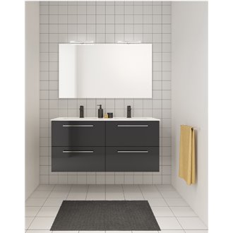 Mueble de ba&ntilde;o con lavabo cer&aacute;mico dos senos 120cm Easy Royo