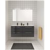Mueble de ba&ntilde;o con lavabo cer&aacute;mico dos senos 120cm Easy Royo
