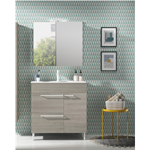 Mueble de baño con lavabo cerámico 80cm Confort Royo