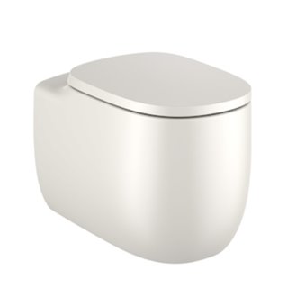 Inodoro Rimless tanque alto beige Beyond Roca de 58cm
