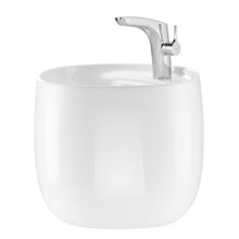 Lavabo con semipedestal Beyond 46x47cm Roca