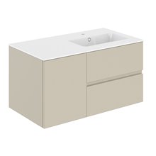 Mueble 2 cajones + 1 puerta con lavabo derecha 100,5cm Mood COSMIC