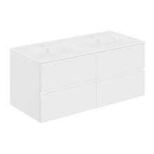Mueble 4 cajones con lavabo de 2 senos 120,5cm Mood COSMIC