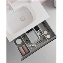 Mueble de baño con lavabo cerámico sobre encimera 90cm Love Royo