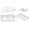 Lavabo suspendido Sanlife 80x40 