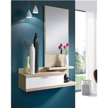 Mueble de recibidor con espejo Iberodepot