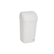 Papelera de termoplástico blanco Timblau