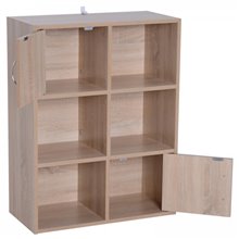 Estantería baldas y 2 puertas HomCom